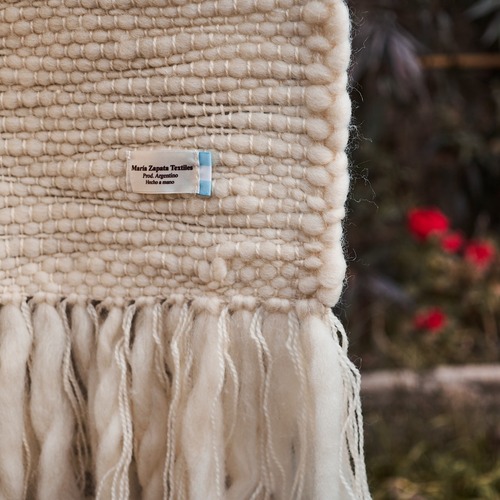 Mantas en telar de peine