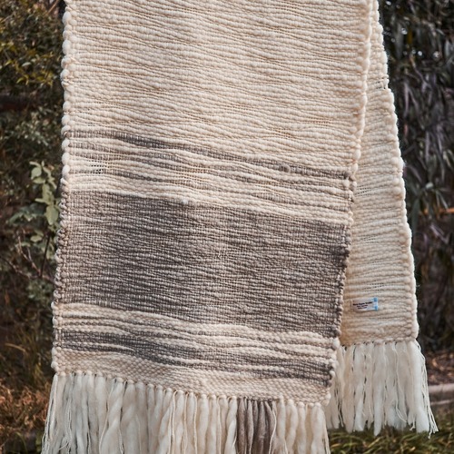 Mantas en telar de peine