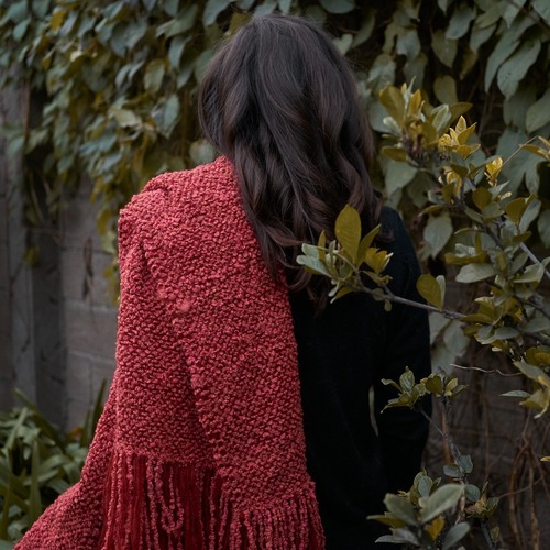 Mantas en telar de peine