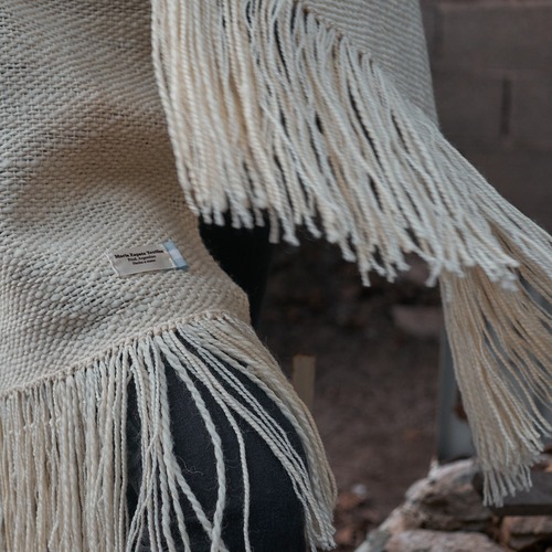 Mantas en telar de peine