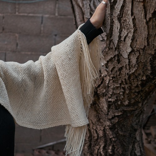 Mantas en telar de peine